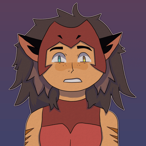 Headshot of Catra from She-Ra and the Princesses of Power